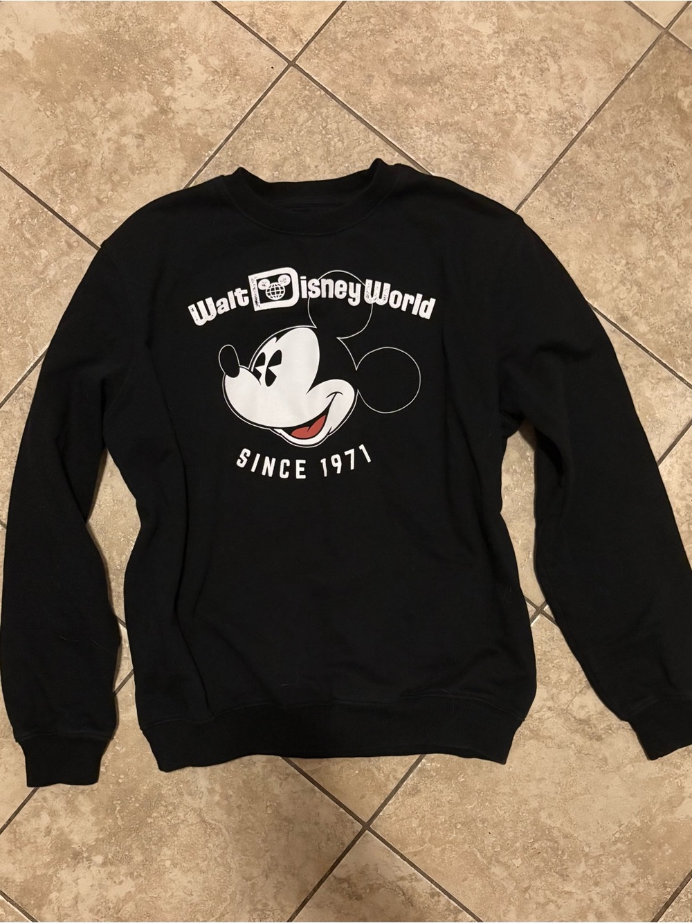 Disney Black Mickey Graphic Sweatshirt